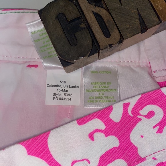 🐘🌴LILLY PULITZER ‘The Buttercup Short’ in Pop Pink Tusk🐘 in Sun Print - Picture 12 of 12